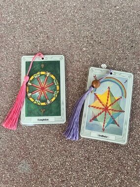 Handmade Vintage Tarot Card Bookmarks Bundle of 2
